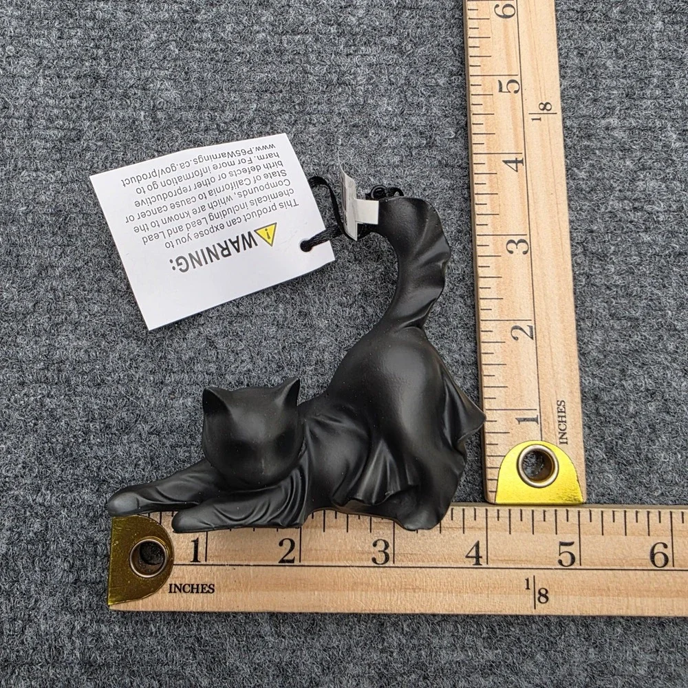 Cracker Barrel Exclusive Resin Ghost Black Cat Ornament NWT Halloween '25 Spooky